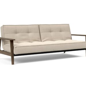 Innovation Splitback Klappsofa mit Frej Armlehnen Frej Schwarze Eiche 586 Phobos Latte EAN:5700111106381