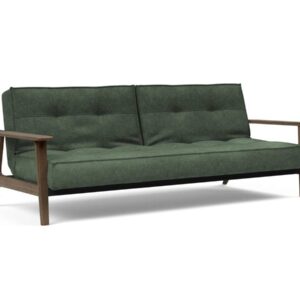 Innovation Splitback Klappsofa mit Frej Armlehnen Frej Schwarze Eiche 281 Avella Pine Green EAN:5700111106381