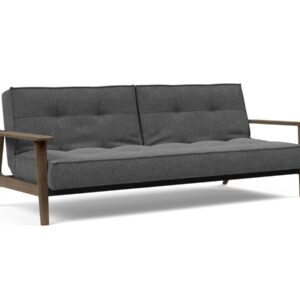 Innovation Splitback Klappsofa mit Frej Armlehnen Frej Schwarze Eiche 350 Taura Deep Grey EAN:5700111106381