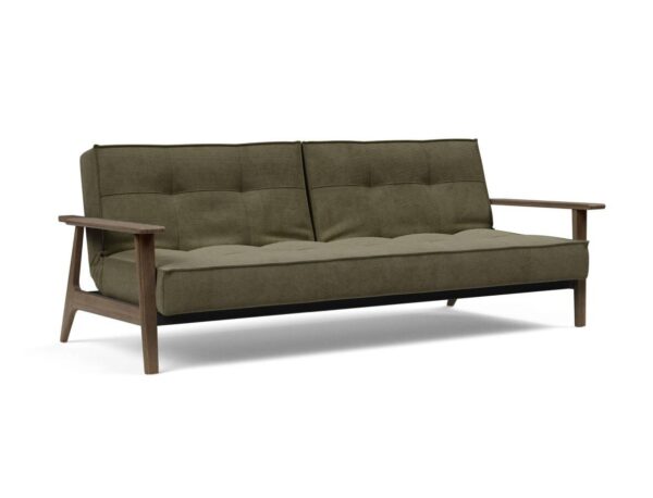 Innovation Splitback Klappsofa mit Frej Armlehnen Frej Schwarze Eiche 316 Cordufine