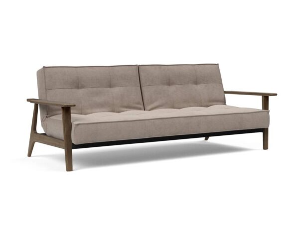 Innovation Splitback Klappsofa mit Frej Armlehnen Frej Schwarze Eiche 318 Cordufine