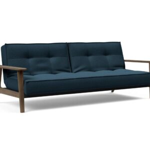 Innovation Splitback Klappsofa mit Frej Armlehnen Frej Schwarze Eiche 580 Argus Navy Blue EAN:5700111106435