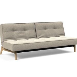 Innovation Splitback Klappsofa 539 Boucle Beige Eik Eiche / Gestell schwarz EAN:5700111119206