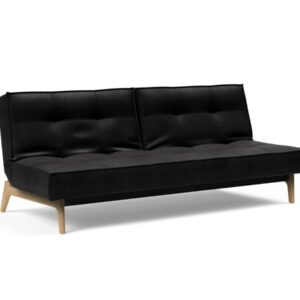 Innovation Splitback Klappsofa 550 Fanual Black Eik Eiche / Gestell schwarz EAN:5700111119206