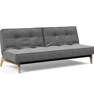 Innovation Splitback Klappsofa 563 Twist Charcoal Eik Eiche / Gestell schwarz EAN:5700111119206