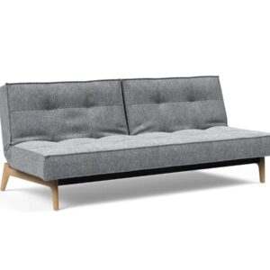 Innovation Splitback Klappsofa 565 Twist Granite Eik Eiche / Gestell schwarz EAN:5700111119206