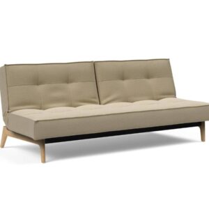 Innovation Splitback Klappsofa 571 Vivus Dusty Sand Eik Eiche / Gestell schwarz EAN:5700111119206