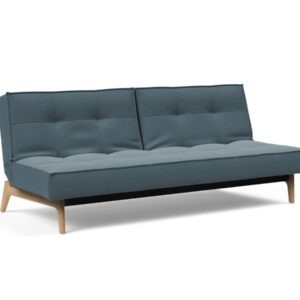 Innovation Splitback Klappsofa 573 Vivus Dusty Blue Eik Eiche / Gestell schwarz EAN:5700111119206