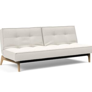 Innovation Splitback Klappsofa 574 Vivus Dusty Off White Eik Eiche / Gestell schwarz EAN:5700111119206