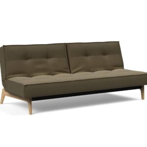 Innovation Splitback Klappsofa 575 Vivus Dusty Olive Eik Eiche / Gestell schwarz EAN:5700111119206