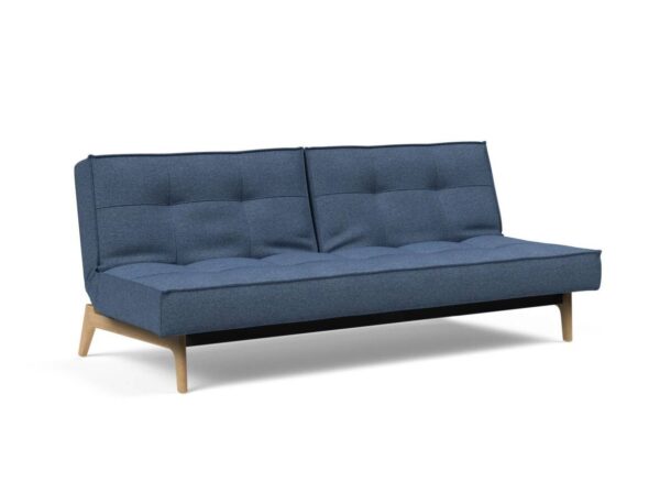 Innovation Splitback Klappsofa 302 Weda Blue Eik Eiche / Gestell schwarz EAN:5700111119206