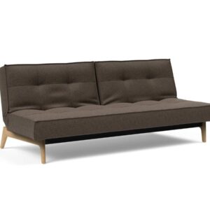 Innovation Splitback Klappsofa 578 Kenya Taupe Eik Eiche / Gestell schwarz EAN:5700111119206