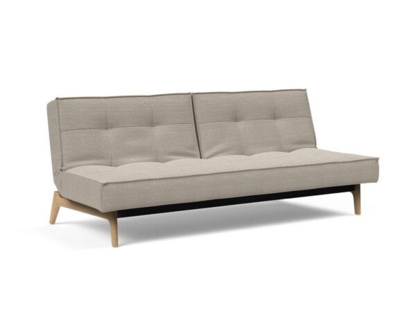 Innovation Splitback Klappsofa 579 Kenya Gravel Eik Eiche / Gestell schwarz EAN:5700111119206