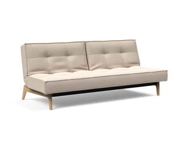 Innovation Splitback Klappsofa 584 Argus Natural Eik Eiche / Gestell schwarz EAN:5700111119206