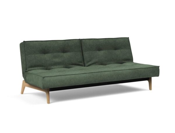 Innovation Splitback Klappsofa 281 Avella Pine Green Eik Eiche / Gestell schwarz EAN:5700111119206