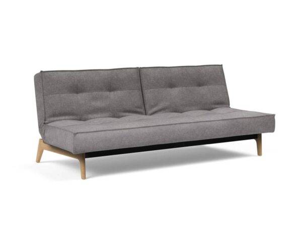 Innovation Splitback Klappsofa 282 Avella Warm Grey Eik Eiche / Gestell schwarz EAN:5700111119206