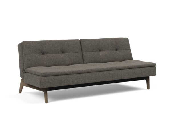 Innovation Dublexo Klappsofa 216 Flashtex Dark Grey Elk Eiche schwarz / Gestell schwarz EAN:5700111119343