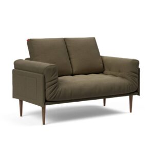 Innovation Rollo Daybed Sofa (fest versteppt) 575 Vivus Dusty Olive Rollo Styletto