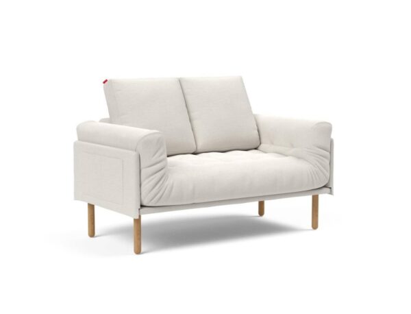 Innovation Rollo Daybed Sofa (fest versteppt) 574 Vivus Dusty Off White Rollo Stem