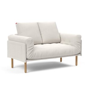 Innovation Rollo Daybed Sofa (fest versteppt) 574 Vivus Dusty Off White Rollo Stem