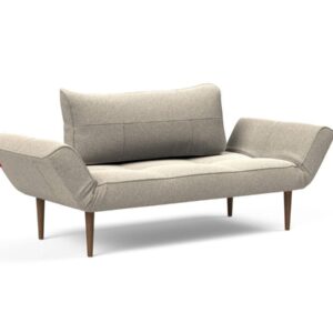 Innovation Zeal Klappsofa 539 Boucle Beige Styletto Beine (dunkles Holz) EAN:5700111159356