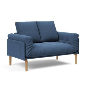 Innovation Rollo Daybed Sofa (fest versteppt) 537 Boucle Blue Rollo Bow