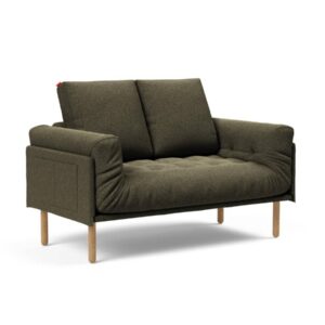 Innovation Rollo Daybed Sofa (fest versteppt) 535 Boucle Forest Green Rollo Stem