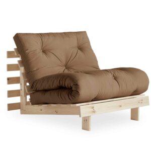 Schlafsofa ROOTS 90 cm Polster MOCCA Funktionssofa Gestell Kiefer EAN:5713655104638