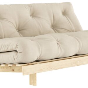 Schlafsofa ROOTS 160 cm Polster BEIGE Klappsofa Gestell Kiefer EAN:5713655146409